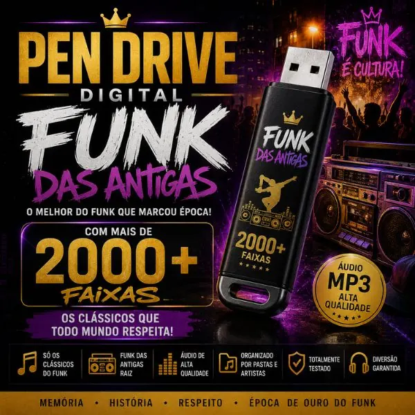 Pen Drive Funk das Antigas